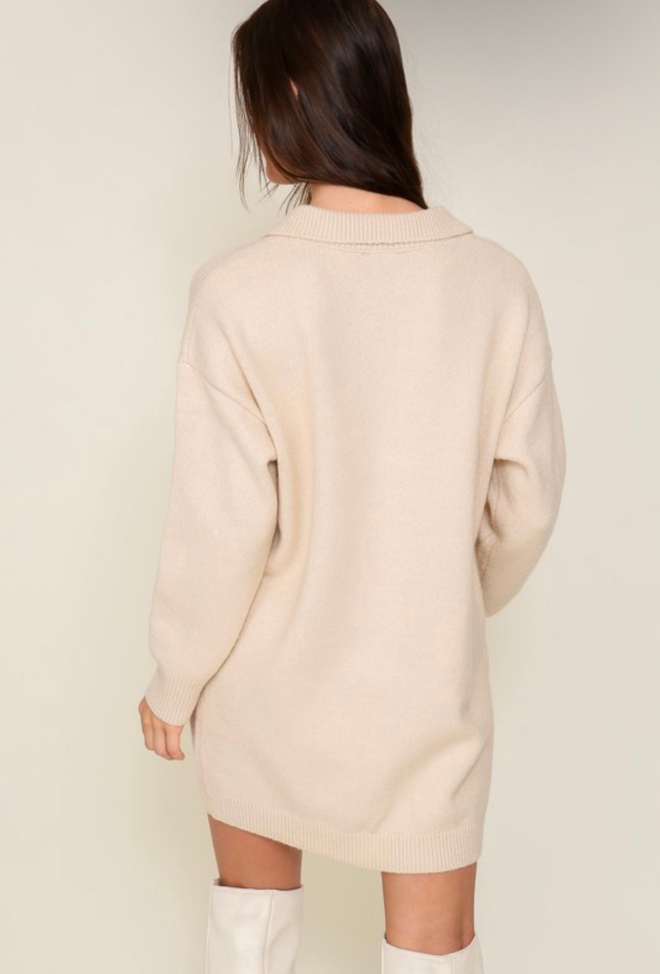 Collared Sweater Dress